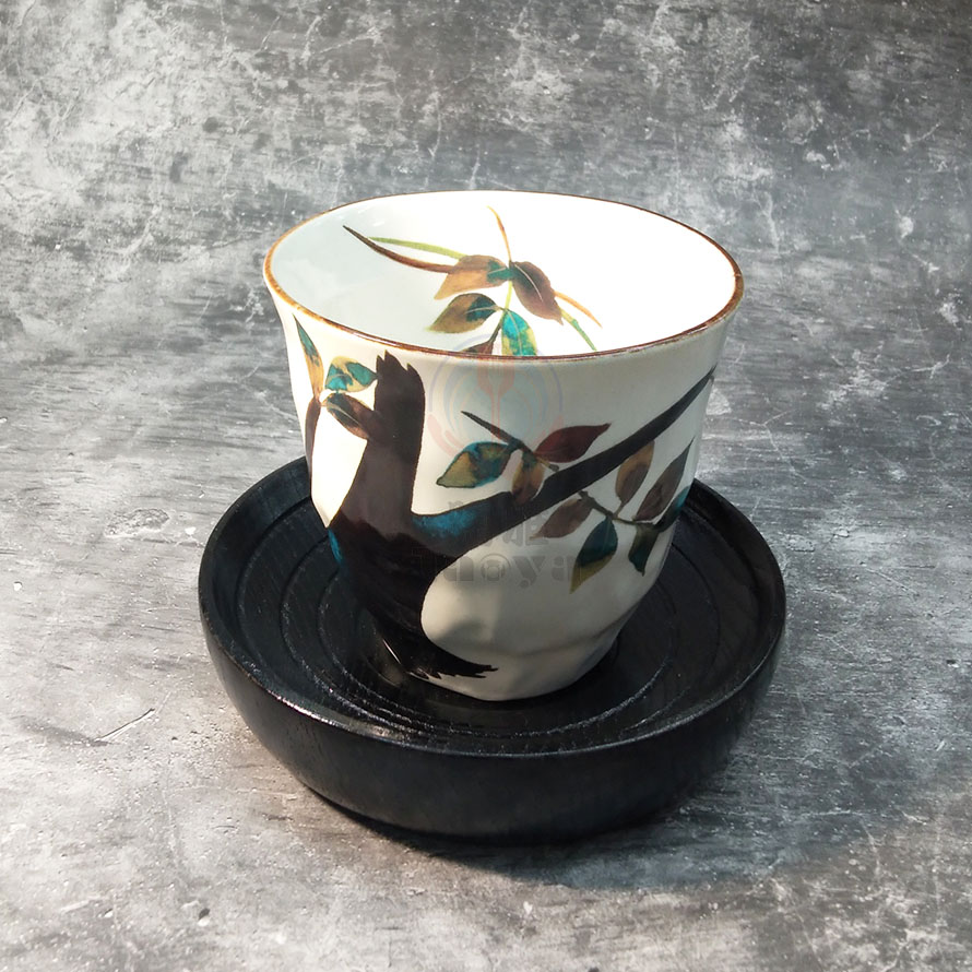 日本陶瓷茶杯5入-花回廊