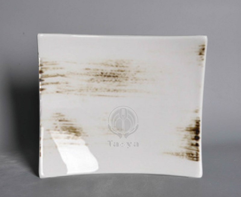 歲月12"長方翹角盤|