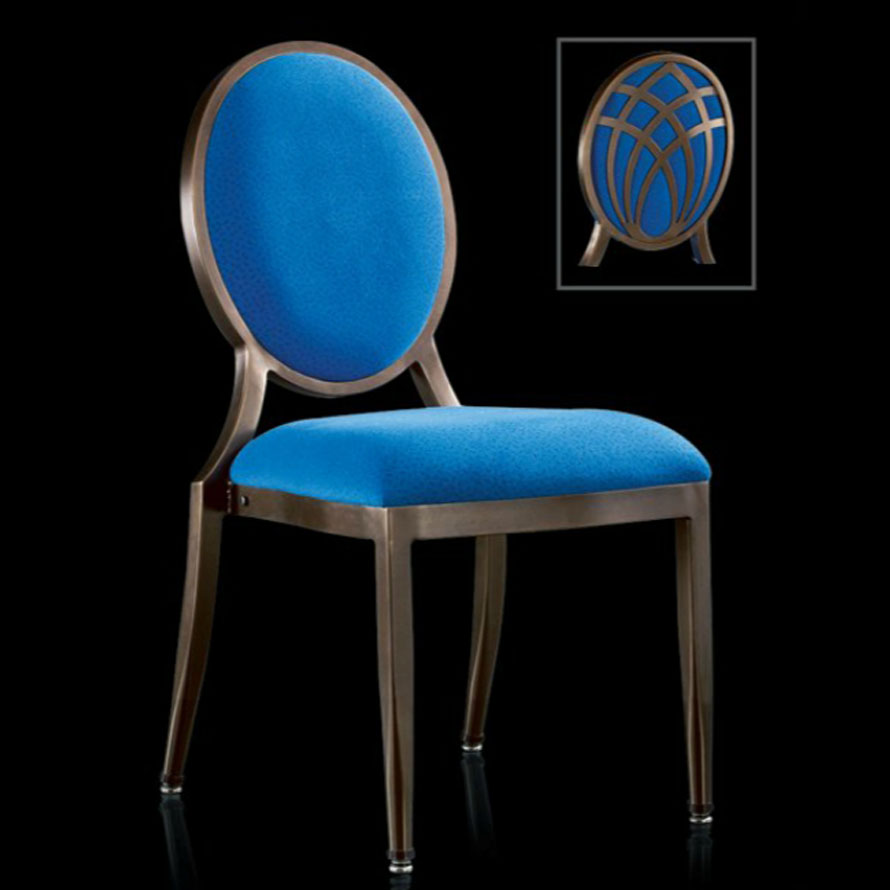 圓背仿木鋁管宴會餐椅|SIL-030-01 (80400)