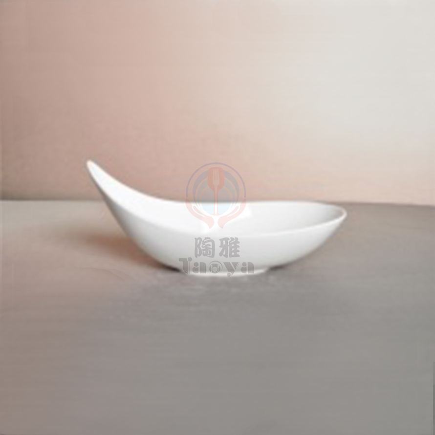 13.5"葉形碗|HAN-CHB3561-W