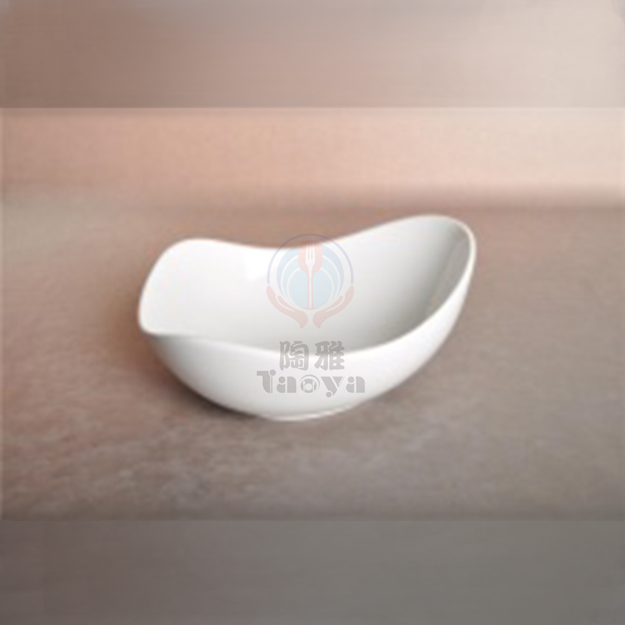 8.5"三角彎弧碗|HAN-CHB4051-W