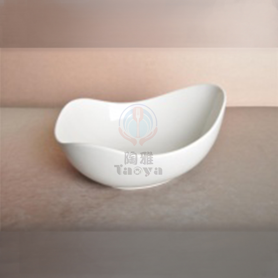 10"三角彎弧碗|HAN-CHB4050-W
