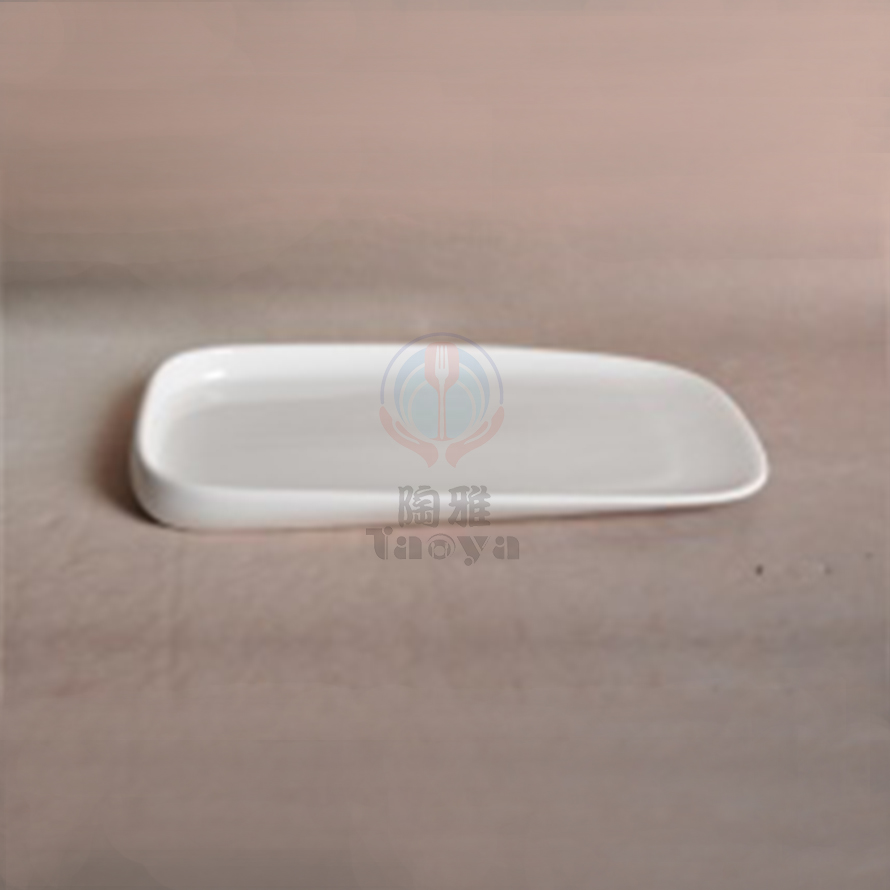 10"長方鮑魚形盤|HAN-CHP7807-W