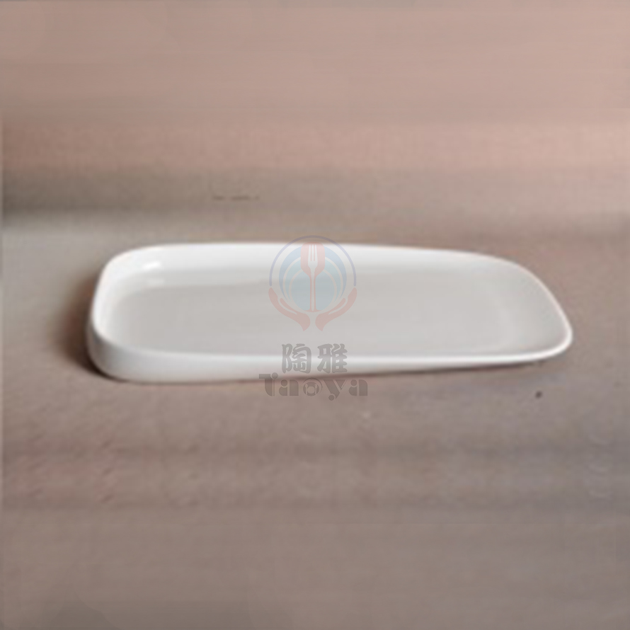 12"長方鮑魚形盤|HAN-CHP7806-W