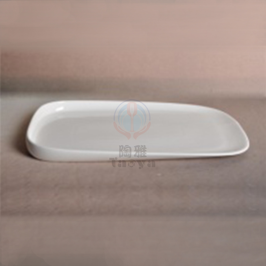14"長方鮑魚形盤|HAN-CHP7805-W