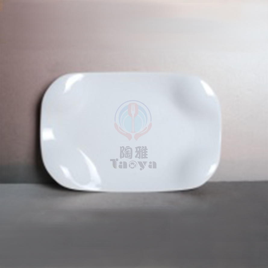 14"四凸弧長方盤|HAN-CHP6969-W