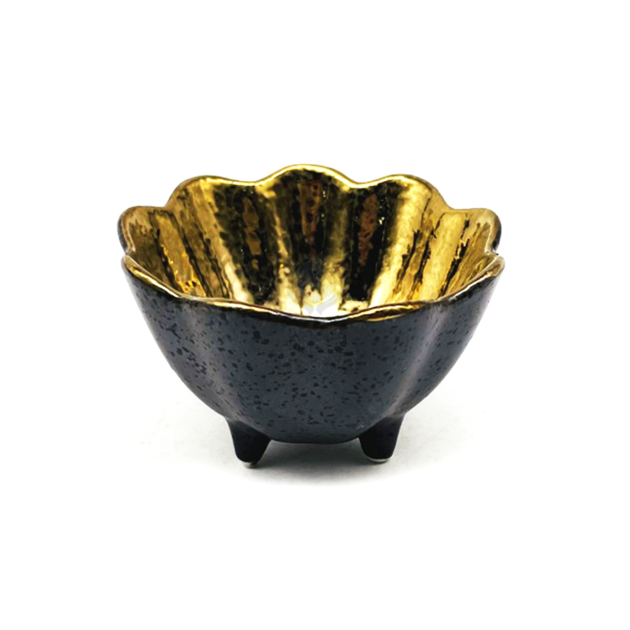 3.1"三角荷口碟-外黑內金|DLU-YS-AW14-408