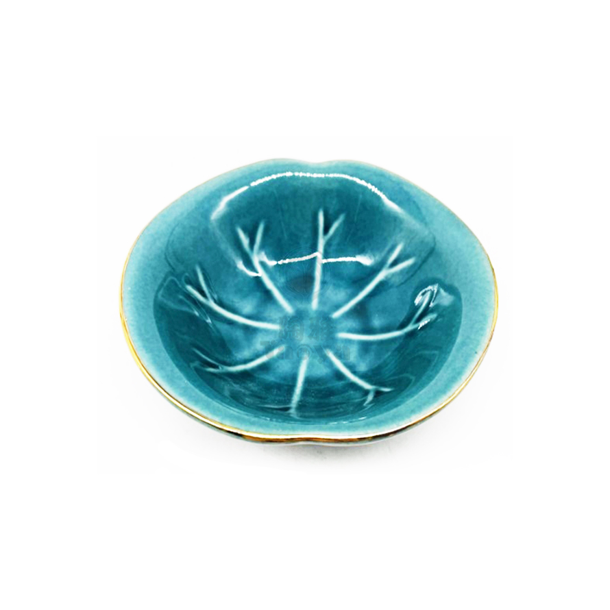 5"荷葉碗-龍泉綠+金|DLU-YS-AW18-593
