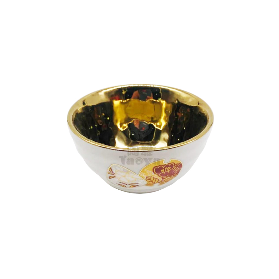 3.5"小碗-外白內金|DLU-YS-AW20-684