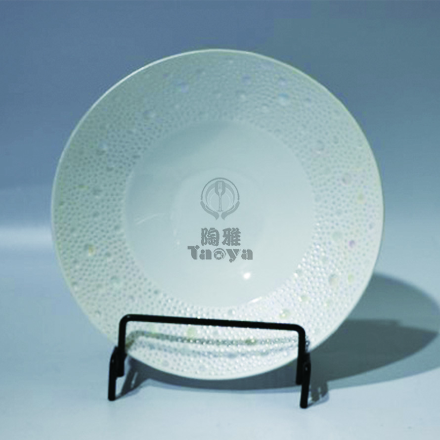 10"隕星圓浅碗-青白瓷素面(珠光)|HAO-HX-031-03-10