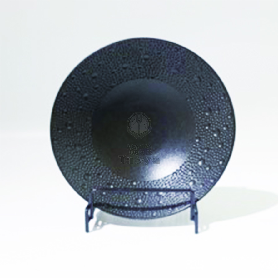 7"隕星圓浅碗-磨砂黑|HAO-HX-030-03-7